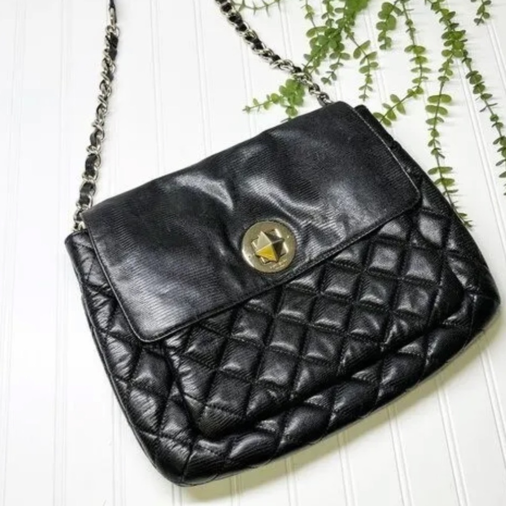 Kate Spade Black Quilted shoulder bag
